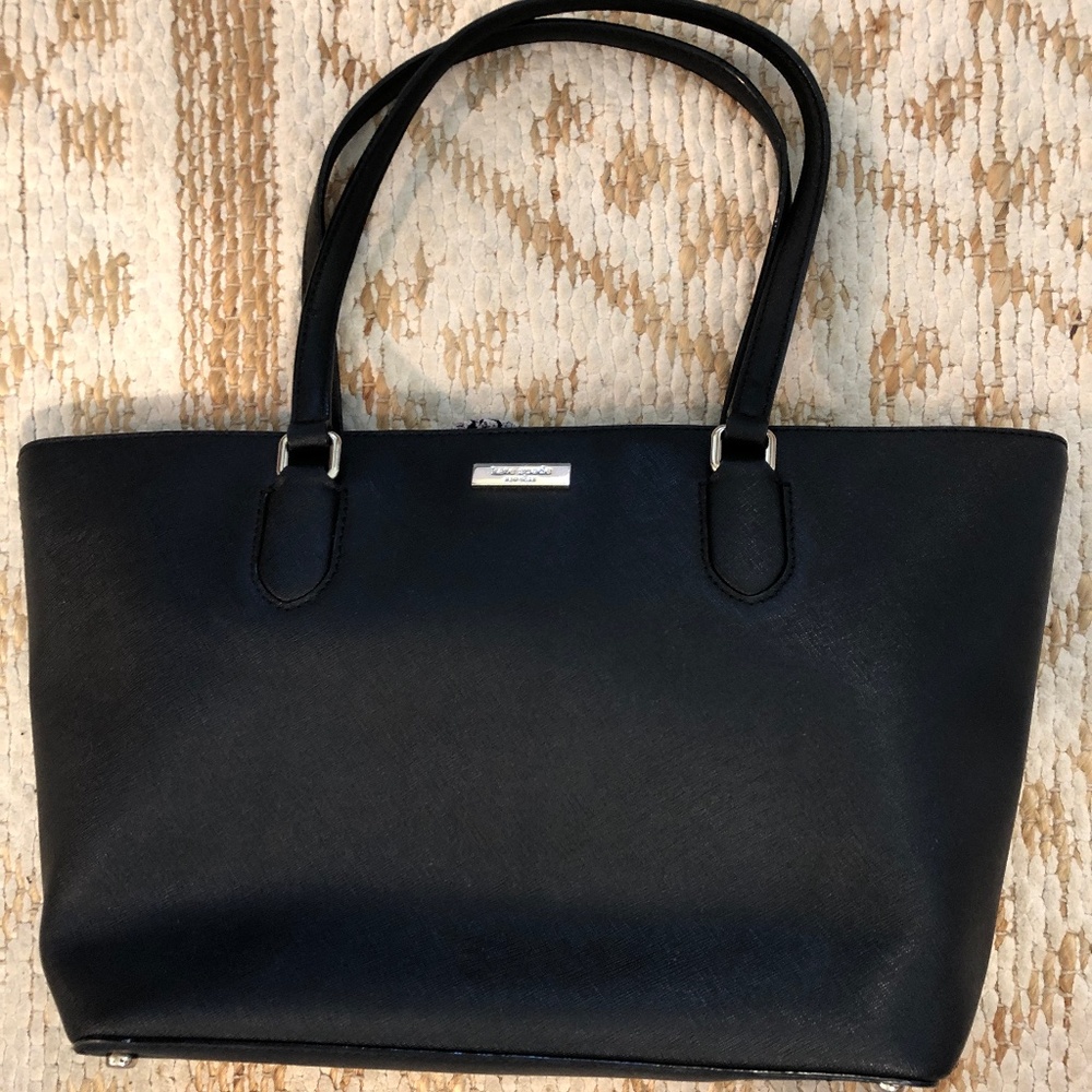 *** Kate Spade *** Large Black Leather Tote